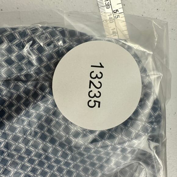 Ted Baker Mens Button Up Shirt Size S Blue Diamond Geometric Short Sleeve Casual - Picture 7 of 7